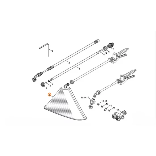STIHL  Osłona przed rozpryskiwaniem 4247 500 5801